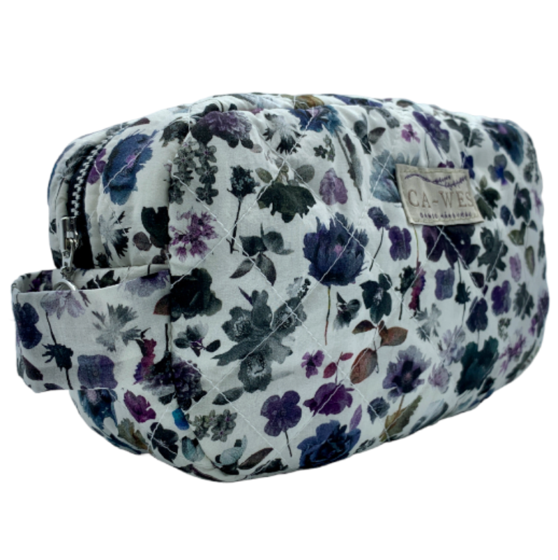 Flora Makeuptaske i Liberty Floral Edit/Grey Skrå