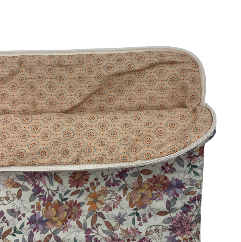 Kamille Computer Sleeve - Cotton Flower/ Puple Apricot