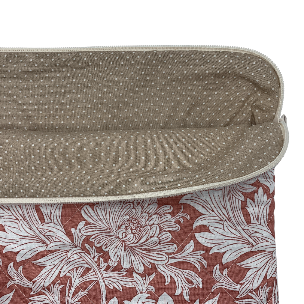 Kamille Computer Sleeve - William Morris Chrysanthemum/ Terracotta