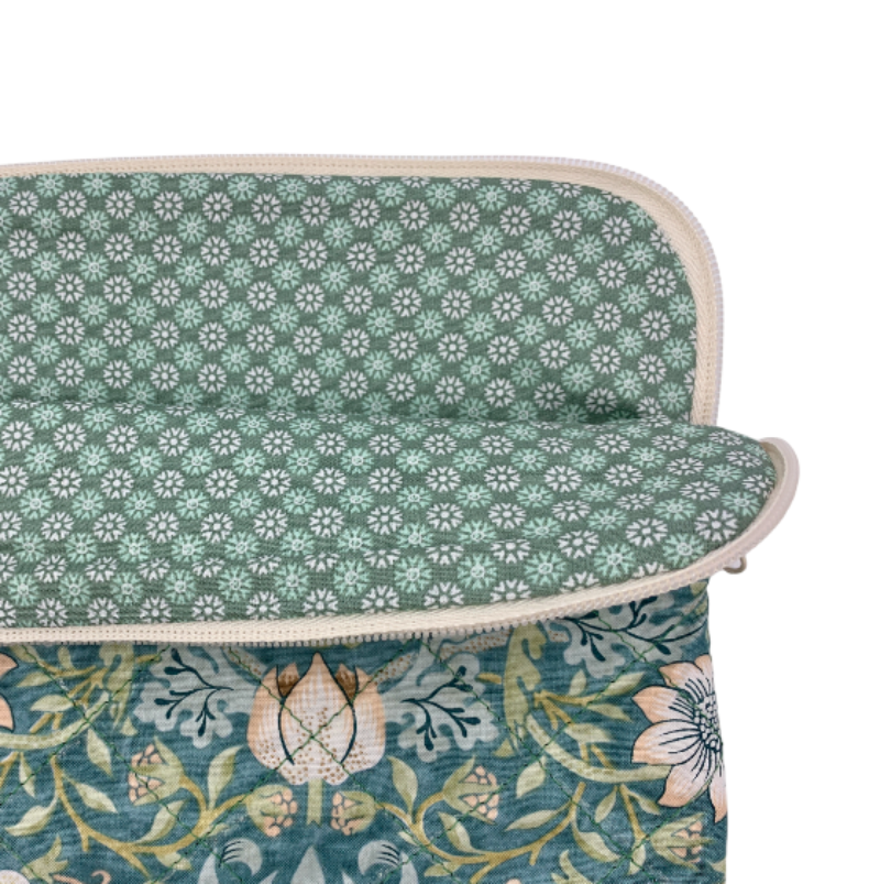 Kamille Sleeve i William Morris Strawberry thief/Aqua