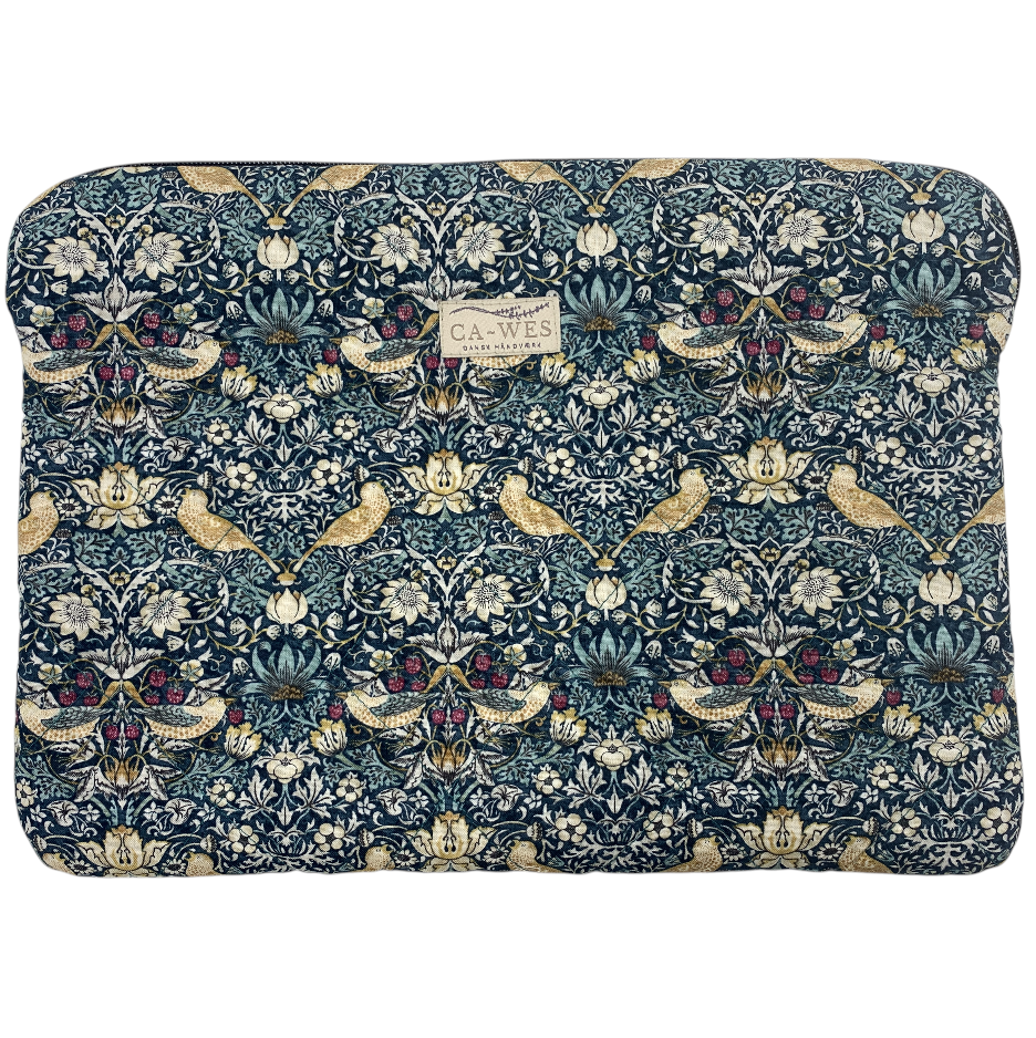 Kamille Computer Sleeve - William Morris Strawberry Thief Mini/ Petrol