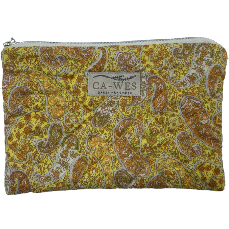 Lyng stor pung - Kokka Paisley/ Yellow
