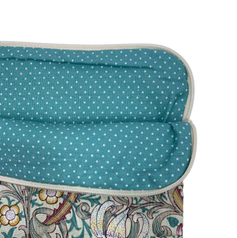 Magnolia iPad sleeve - William Morris Golden Lily/ Dusk Foer