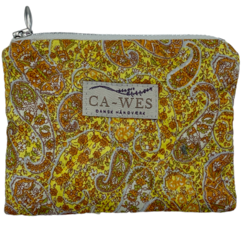 Marguerit Lille Pung i Kokka Paisley/ Yellow