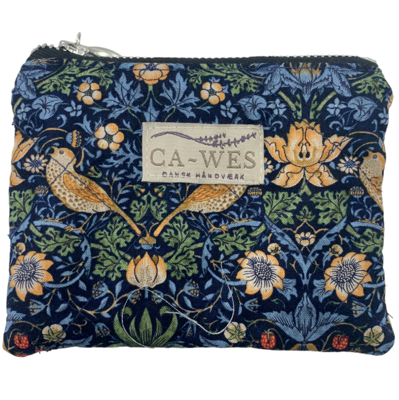 Margueritn Lille Pung i William Morris Strawberry Thief Mini/ Dark Navy