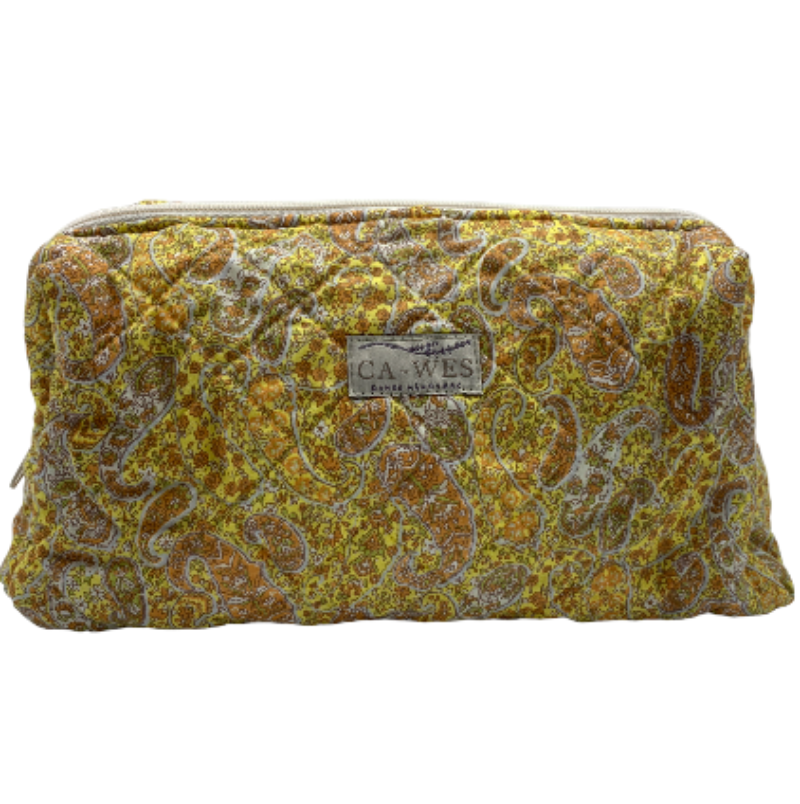 Primula Toilettaske - Kokka Paisley/ Yellow Front