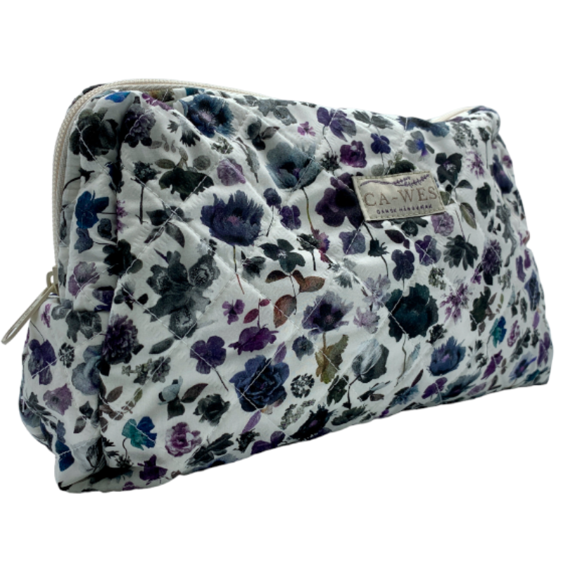 Primula toilettaske i Liberty Floral Edit/Grey Skrå