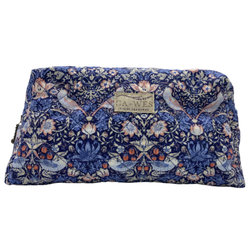 Primula Toilettaske - William Morris Strawberry Thief Mini/ Navy Front