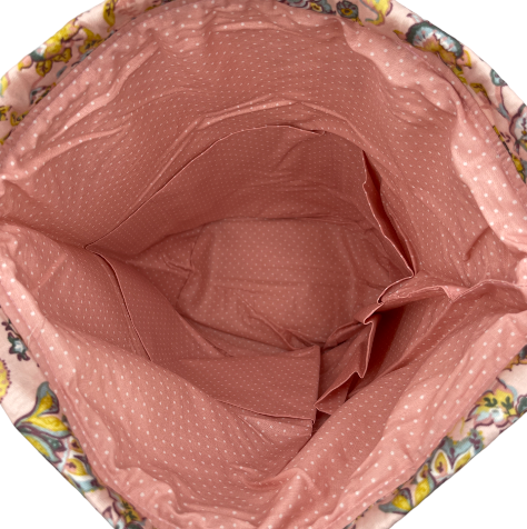 Projekttaske i Cotton Blomst/Pink