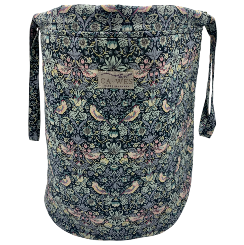 Lavendel Projekttaske - Liberty Strawberry Thief Mini/ Black Rose
