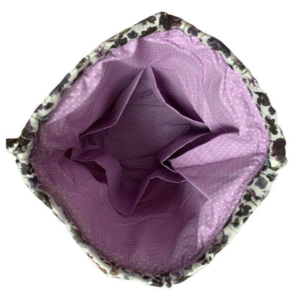 Projekttaske i Liberty Floral Edit/Grey