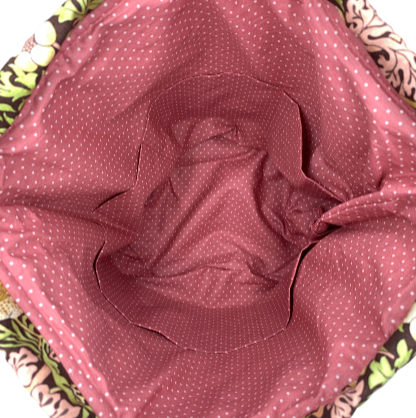 Projekttaske i William Morris Strawberry Thief/Chocolate