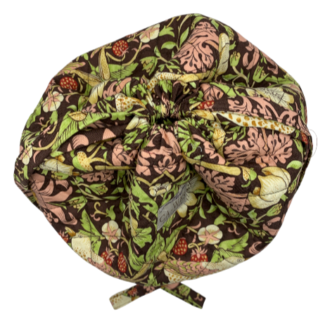 Projekttaske i William Morris Strawberry Thief/Chocolate