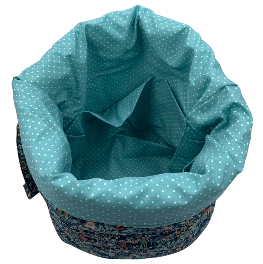 Lavendel Projekttaske - William Morris Blackthorn/ Indigo