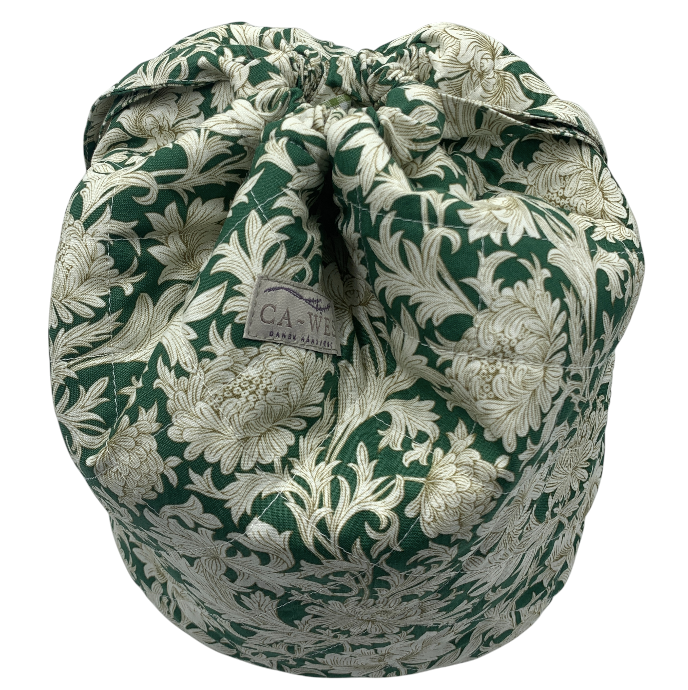 Lavendel Projekttaske - William Morris Chrysanthemum Toille/ Forest
