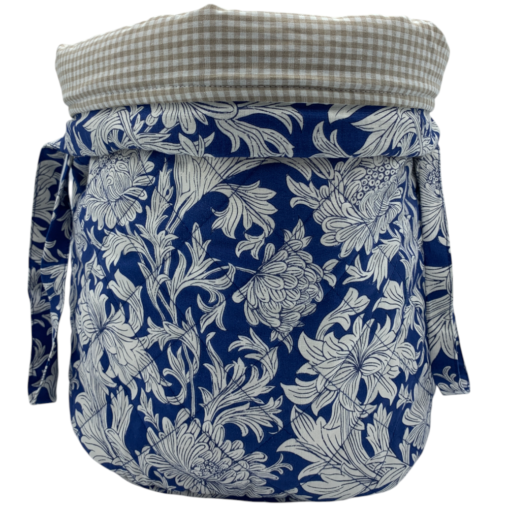 Lavendel Projekttaske - William Morris Chrysanthemum/ Tonal blue