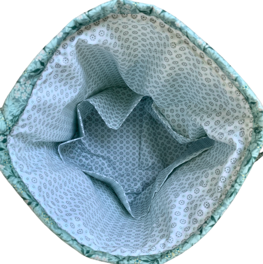 Projekttaske i William Morris Jasmin Blossom/Aqua