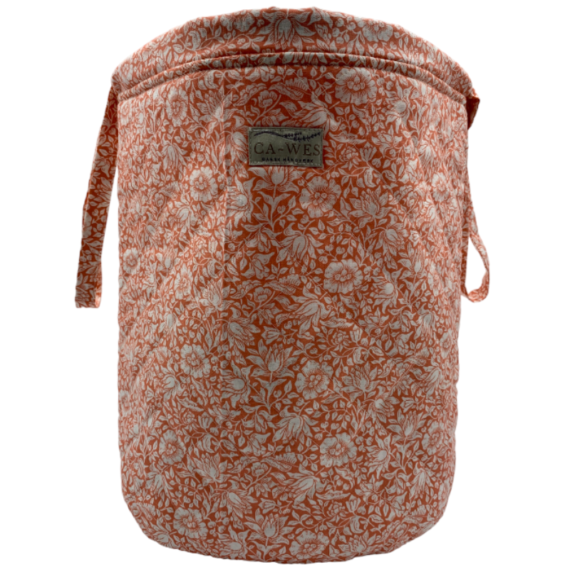 Lavendel Projekttaske - William Morris Mallow/ Coral Front,åben