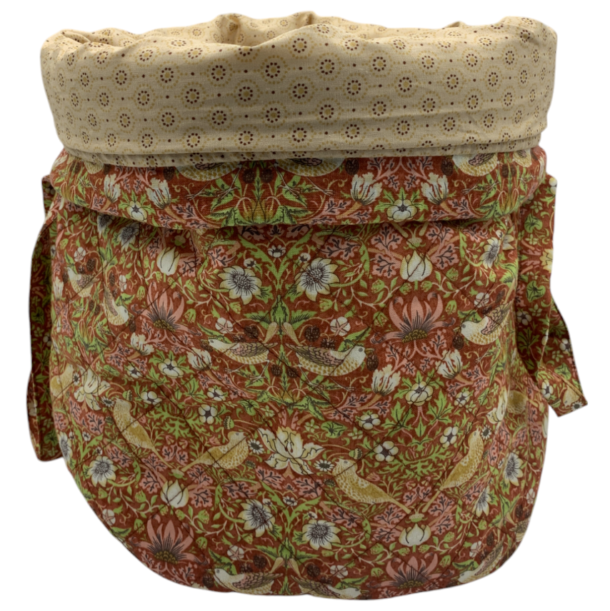 Lavendel Projekttaske - William Morris Strawberry Thief Mini/ Brick