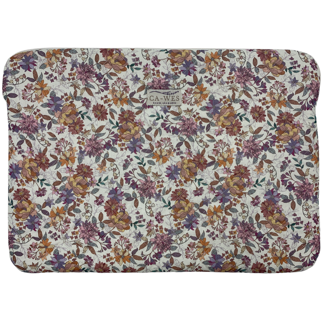 Rose Computer Sleeve - Cotton Flower/ Puple Apricot