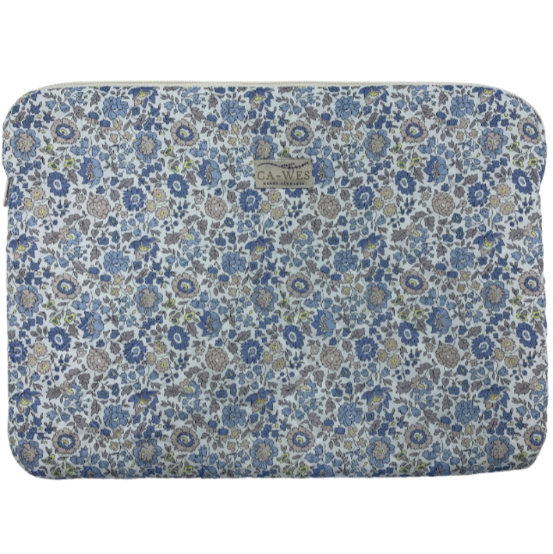 Rose Computer Sleeve - Liberty Danjo/ Blue Front