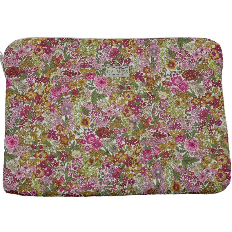 Rose Computer Sleeve - Liberty Margaret Annie/ Hibiscus