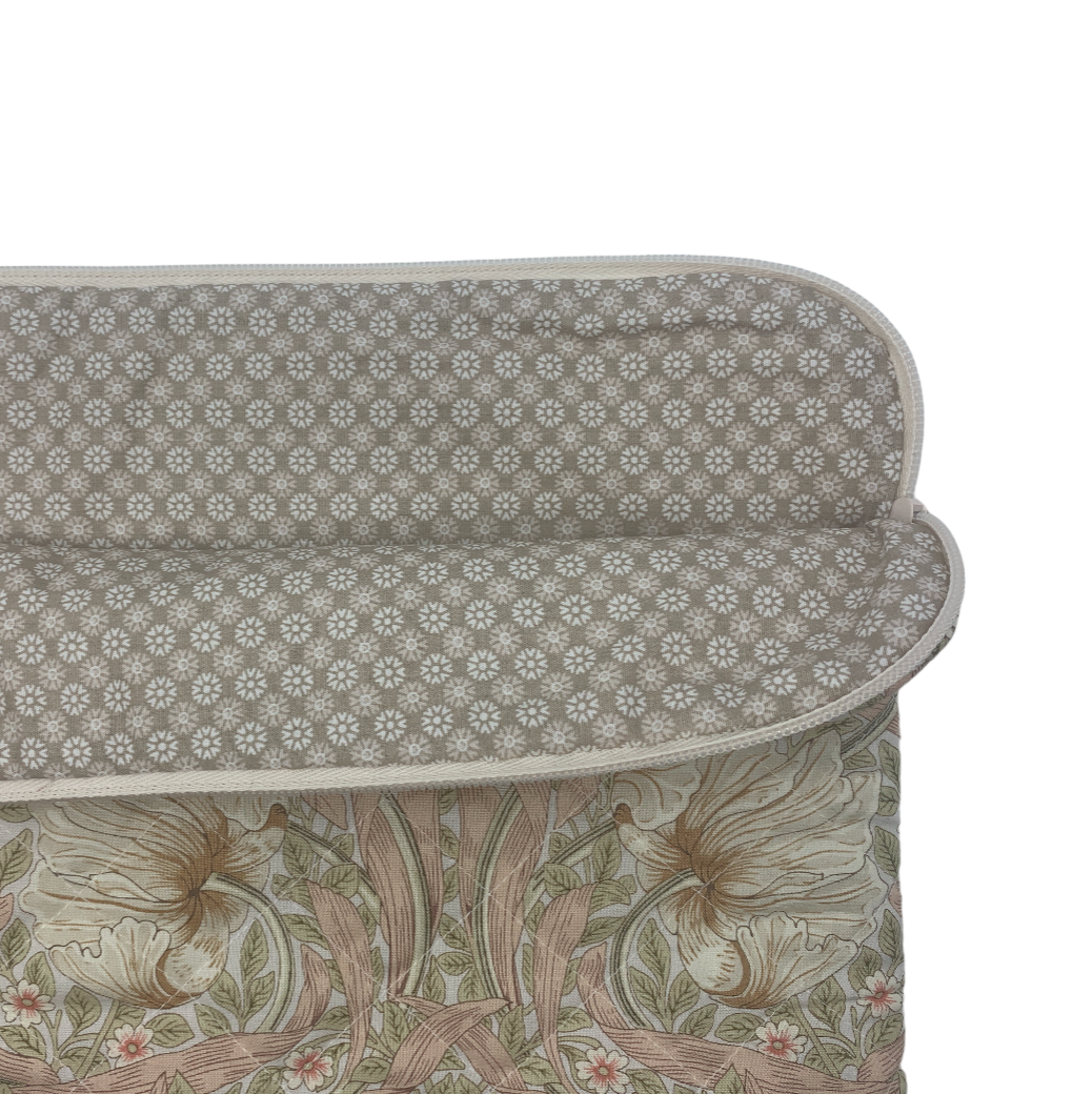 Rose Computer Sleeve - William Morris Pimpernel/ Blush