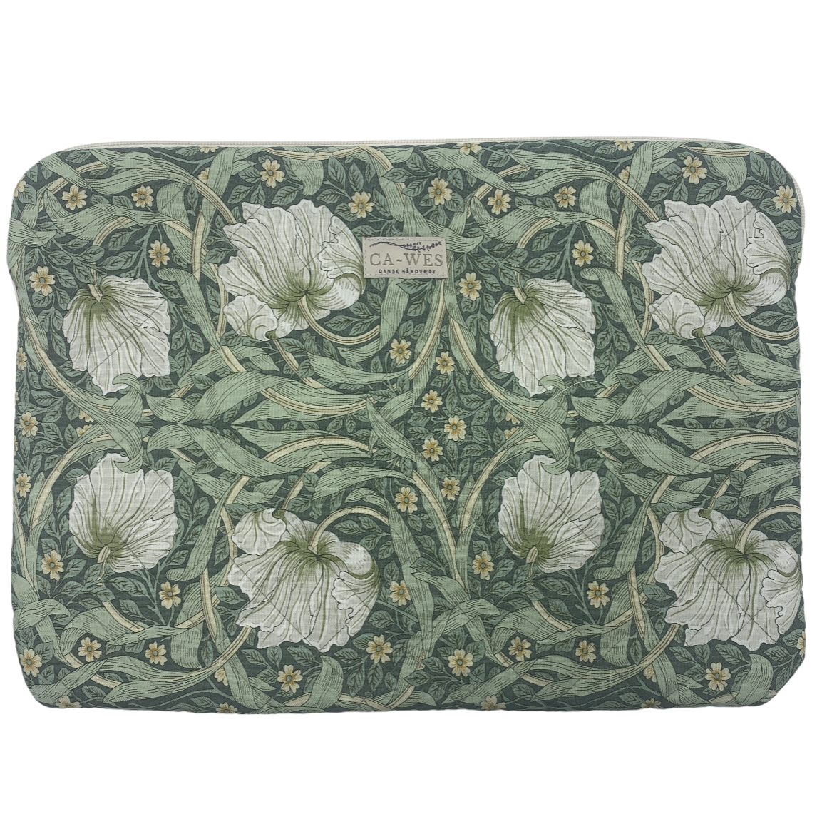 Rose Computer Sleeve - William Morris Pimpernel/ Olive