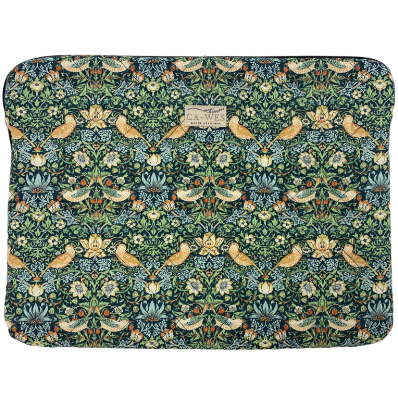 Rose Sleeve i William Morris Strawberry Thief Mini/ Green Front