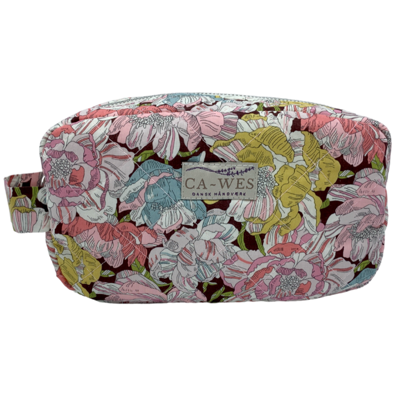 Flora Makeup taske - Liberty Blackburn/ Rose - Mustard
