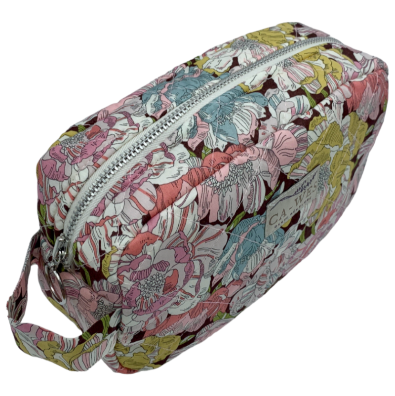 Flora Makeup taske - Liberty Blackburn/ Rose - Mustard