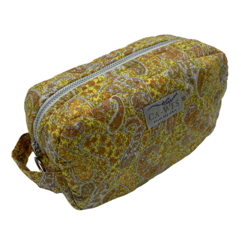 Flora Makeup taske Kokka Paisley/ Yellow
