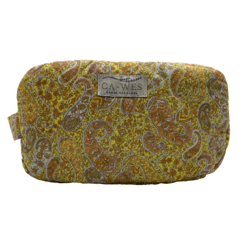 Flora Makeup taske Kokka Paisley/ Yellow
