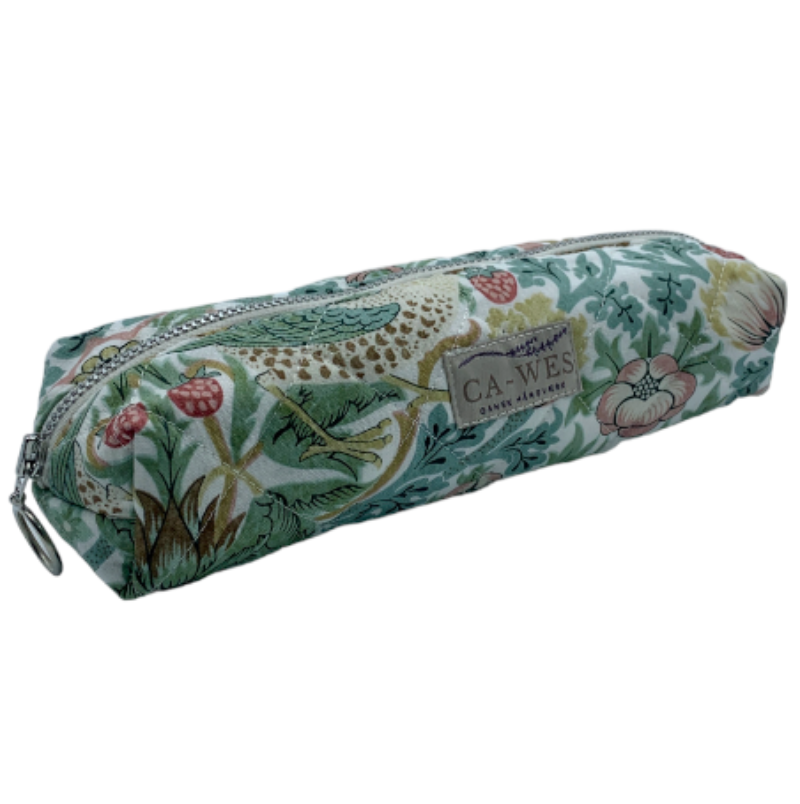 Valmue Penalhus i William Morris Strawberry Thief/ Olive Skrå