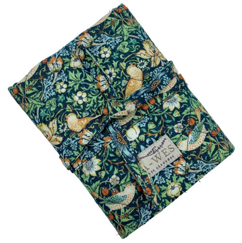 Daisy Pindeetui i William Morris Strawberry thief mini/Green Lukket