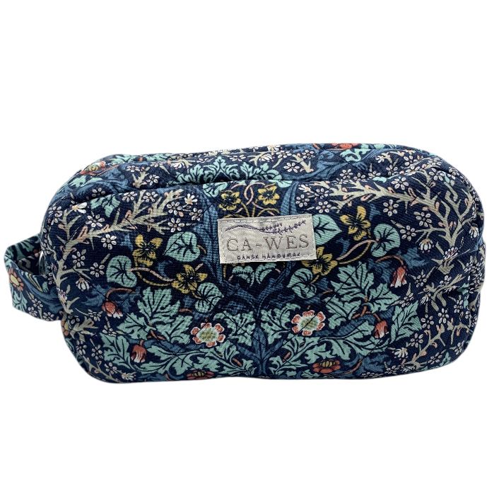 Flora Makeup Taske -William Morris Blackthorn/ Indigo