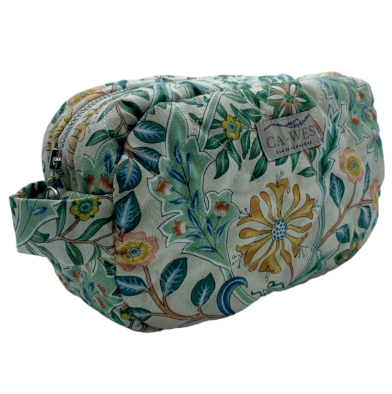 Flora Makeuptaske i William morris Wilhelmina/Ivory Skrå