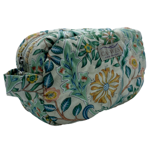 Flora Makeuptaske i William morris Wilhelmina/Ivory Skrå