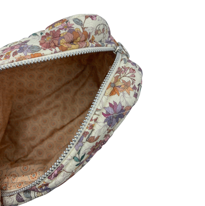 Flora Makeup taske - Cotton Flower/ Purple Apricot