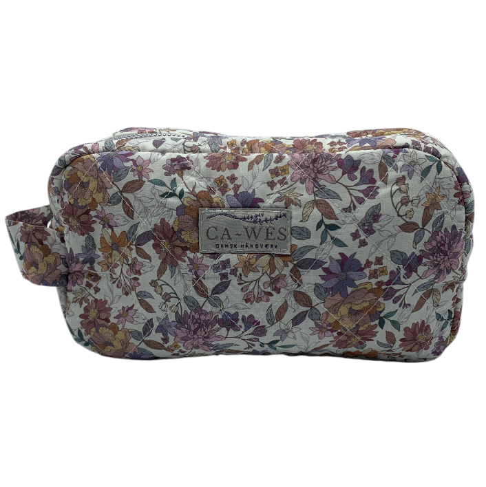 Flora Makeup taske - Cotton Flower/ Purple Apricot