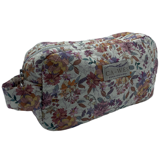 Flora Makeup taske - Cotton Flower/ Purple Apricot