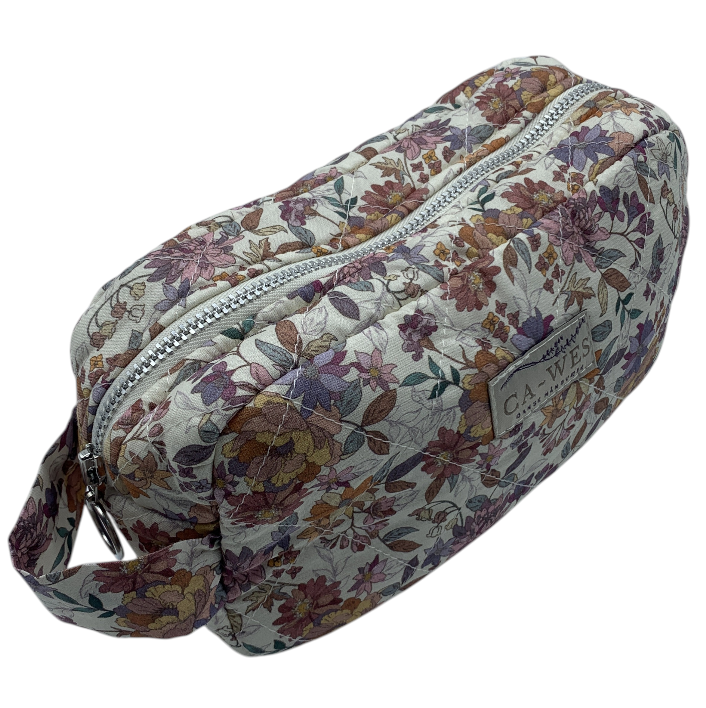Flora Makeup taske - Cotton Flower/ Purple Apricot