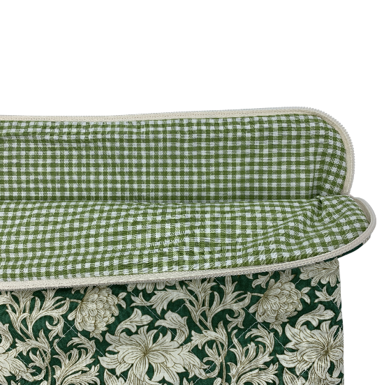 Kamille Computer Sleeve - William Morris Chrysanthemum Toille/ Forest