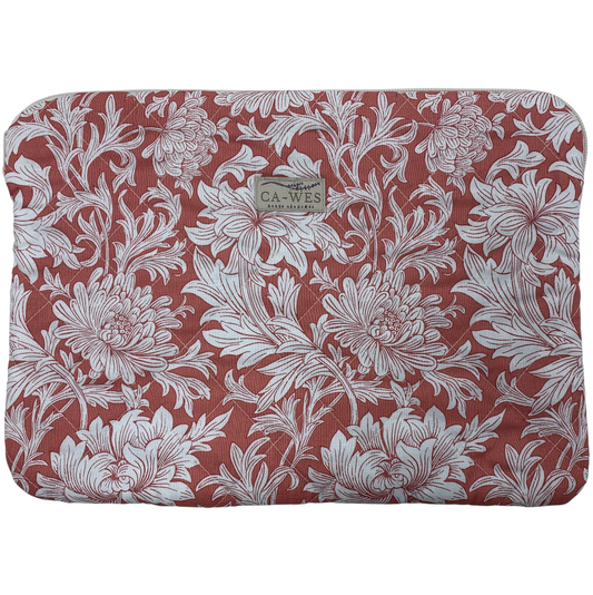 Kamille Computer Sleeve - William Morris Chrysanthemum/ Terracotta
