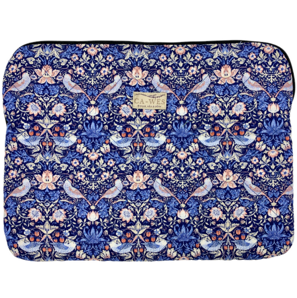 Kamille Sleve i William Morris Strawberry thief mini/Blue