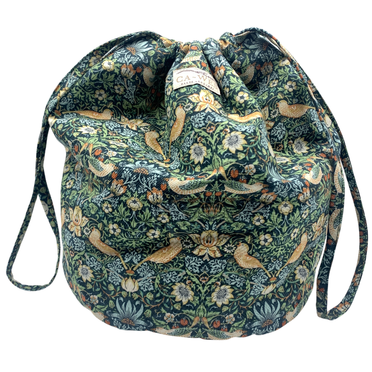 Projekttaske  Bellis - William Morris Strawberry Thief Mini/ Green