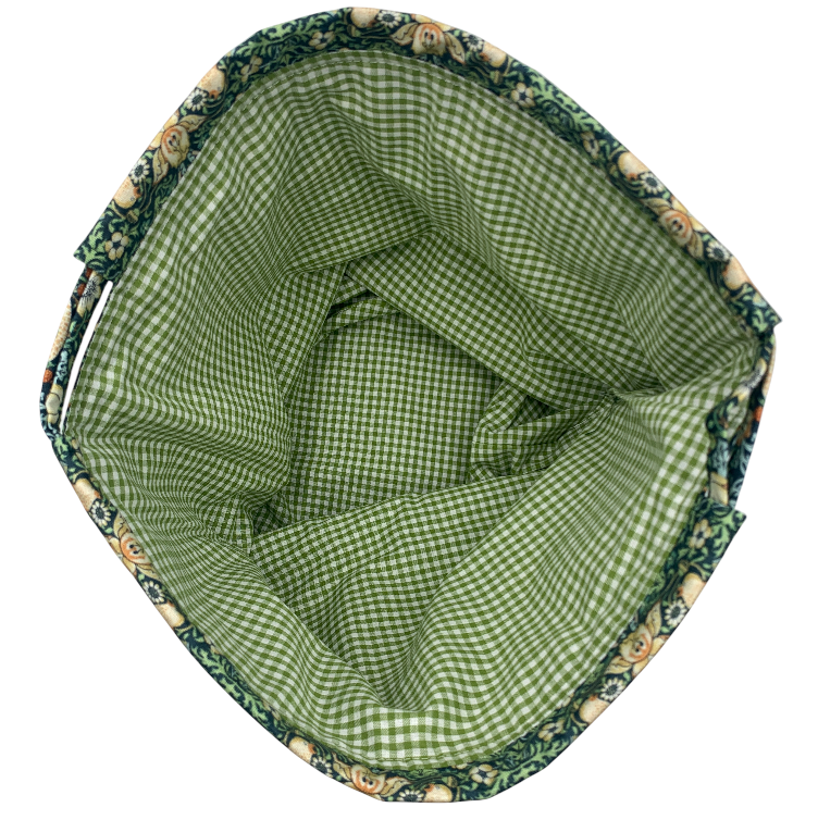 Projekttaske  Bellis - William Morris Strawberry Thief Mini/ Green