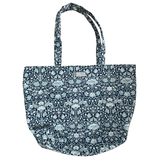Lotus Tote bag - William Morris Lodden/ Ink