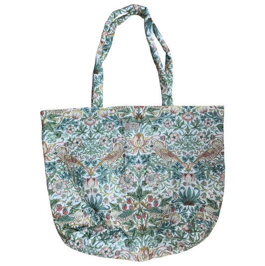 Lotus Tote bag - William Morris Strawberry Thief/ Olive