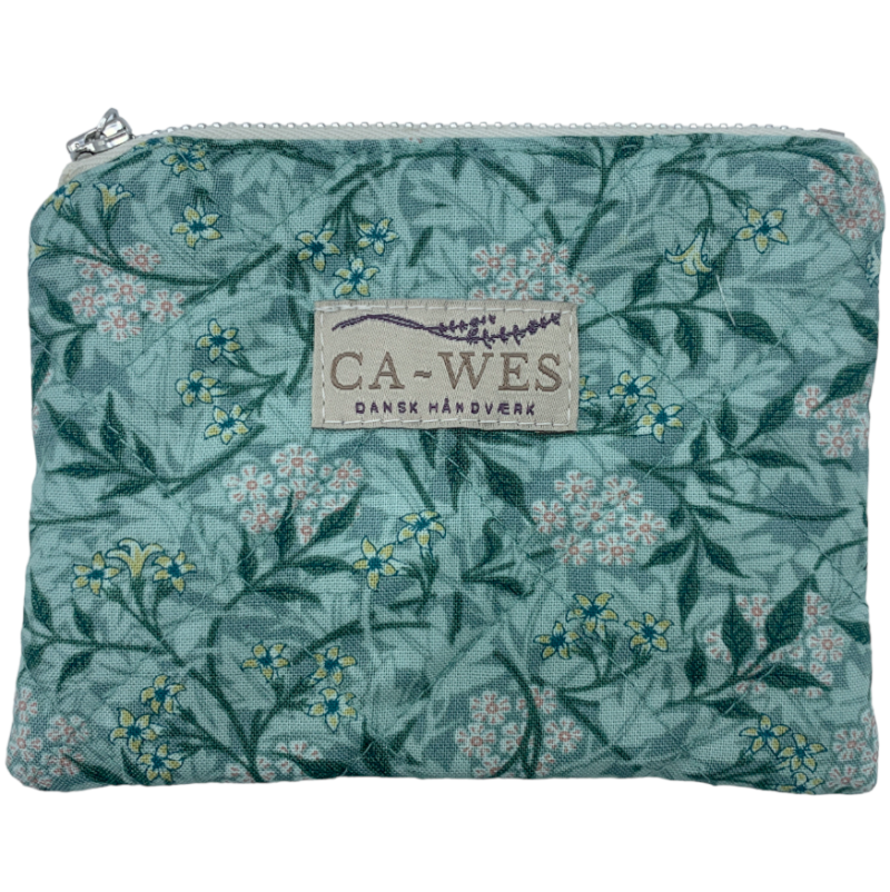 Marguerit lille pung i William Morris Jasmin Blossom/ Aqua